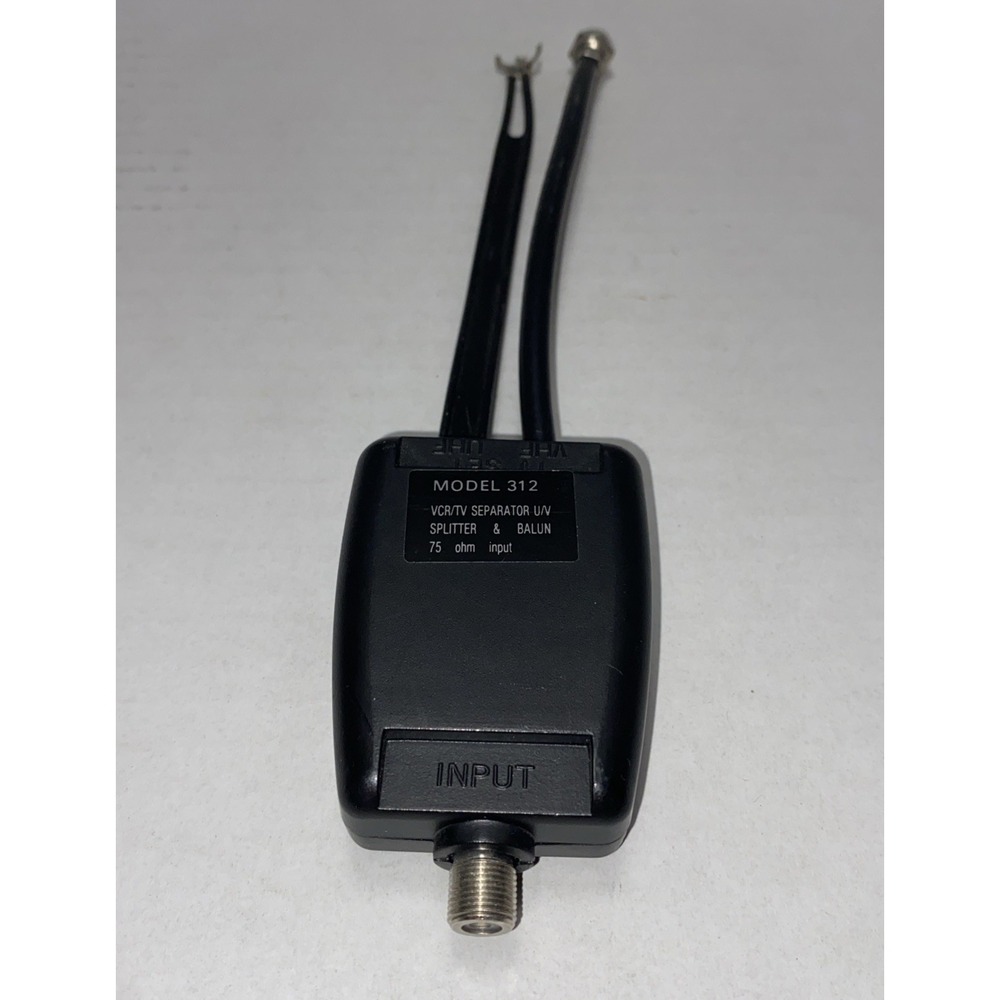 Model 312 VCR/TV Signal‎ Band Separator U/V Splitter and Balun VHF UHF 75 Ohm